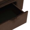 Pohovka pro psy se zásuvkou hnědá 75 x 50 x 38 cm plyš 171077
