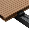 WPC dutá terasová prkna a příslušenství 26 m² 2,2 m teak 275714