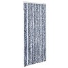 Závěs proti hmyzu modrobílý 56 x 200 cm Chenille 315126