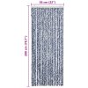 Závěs proti hmyzu modrobílý 56 x 200 cm Chenille 315126