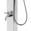 Zahradní sprcha 220 cm nerezová ocel 315939