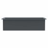 Květinové truhlíky na europalety 12 ks šedé 36x13,5x9,5 cm PP 318302