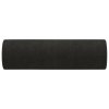 Dekorační polštáře 2 ks černé Ø 15 x 50 cm textil 349505