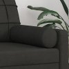 Dekorační polštáře 2 ks černé Ø 15 x 50 cm textil 349505