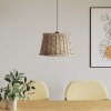 Stínidlo na lustr hnědé Ø 45 x 28 cm proutěné 364378