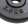 Kotouče na činky 8 ks 8x 2,5 kg litina 91391