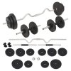 Sada činek barbell a dumbbell 30 kg 91401