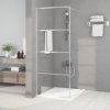 Sprchová zástěna walk-in stříbrná 80 x 195 cm čiré ESG sklo 152135