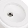 Integrovaná kempingová toaleta bílá 24+17 l HDPE a PP 154411