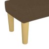 Lavice tmavě hnědá 70 x 30 x 30 cm textil 346627