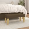 Lavice tmavě hnědá 70 x 30 x 30 cm textil 346627