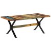 Jídelní stůl 180 x 90 x 73 cm masivní recyklované dřevo 351730