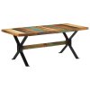 Jídelní stůl 180 x 90 x 73 cm masivní recyklované dřevo 351730