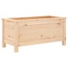 Zahradní truhlík 82,5 x 40 x 39 cm masivní borové dřevo 825254