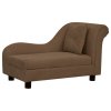 Pohovka pro psy s polštářem hnědá 83 x 44 x 44 cm plyš 171101