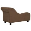 Pohovka pro psy s polštářem hnědá 83 x 44 x 44 cm plyš 171101