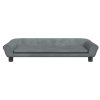 Pelíšek pro psy tmavě šedý 100 x 50 x 21 cm samet 172007