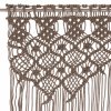 Macramé závěs taupe 140 x 240 cm bavlna 323983