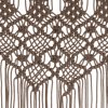 Macramé závěs taupe 140 x 240 cm bavlna 323983