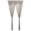 Macramé závěs taupe 140 x 240 cm bavlna 323983