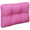 Poduška na palety růžová 60 x 40 x 12 cm textil 360577