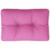 Poduška na palety růžová 60 x 40 x 12 cm textil 360577