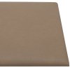 Nástěnné panely 12 ks cappuccino 90 x 30 cm umělá kůže 3,24 m² 343915