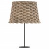 Stínidlo lampy hnědé Ø 40 x 26 cm proutěné 364393