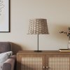 Stínidlo lampy hnědé Ø 40 x 26 cm proutěné 364393