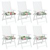 Podušky na židli 6 ks vícebarevné 40 x 40 x 7 cm textil 361494