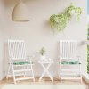 Podušky na židli 2 ks vzor listů 50x50x4 cm textil 361068