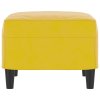 Podnožka žlutá 60 x 50 x 41 cm samet 349299
