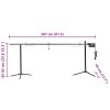 Grilovací rožeň s motorkem nerezová ocel 207 x 45 x 81 cm 44644