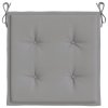 Podušky na zahradní židli 2 ks šedé 50 x 50 x 3 cm látka oxford 47597