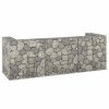 Gabionová zástěna pro popelnice pozinkovaná ocel 325x100x110 cm 151301