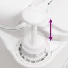 Integrovaná kempingová toaleta bílá 24+17 l HDPE a smalt 154410
