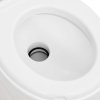 Integrovaná kempingová toaleta bílá 24+17 l HDPE a smalt 154410