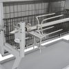 Rotisserie železo a nerezová ocel grilovací jehla 41349