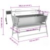 Rotisserie železo a nerezová ocel grilovací jehla 41349