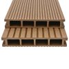 WPC dutá terasová prkna a příslušenství 10 m² 2,2 m teak 275711