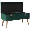 Lavice s úložným prostorem 80 cm zelená samet 329929