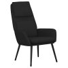 Relaxační židle černá textil 341318