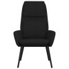 Relaxační židle černá textil 341318