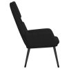 Relaxační židle černá textil 341318