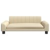 Pelíšek pro psy krémový 90 x 53 x 30 cm textil 171846