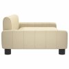 Pelíšek pro psy krémový 90 x 53 x 30 cm textil 171846