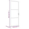 Interiérové dveře 83 x 201,5 cm bílé matné sklo a hliník 350577
