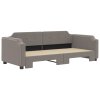 Válenda s přistýlkou taupe 100 x 200 cm textil 3197642