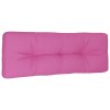 Poduška na palety růžová 120 x 40 x 12 cm textil 360643