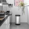 Curver Pedálový odpadkový koš Deco 50 l stříbrný 442064